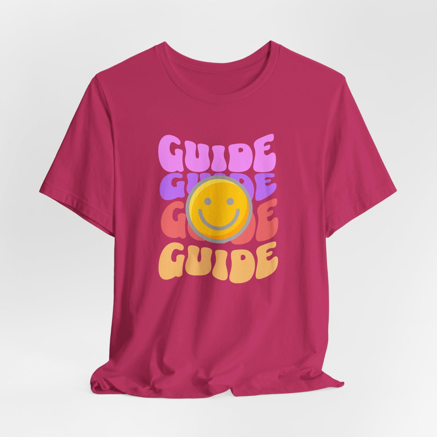 Guide with Smiley face Unisex Jersey Short Sleeve Tee