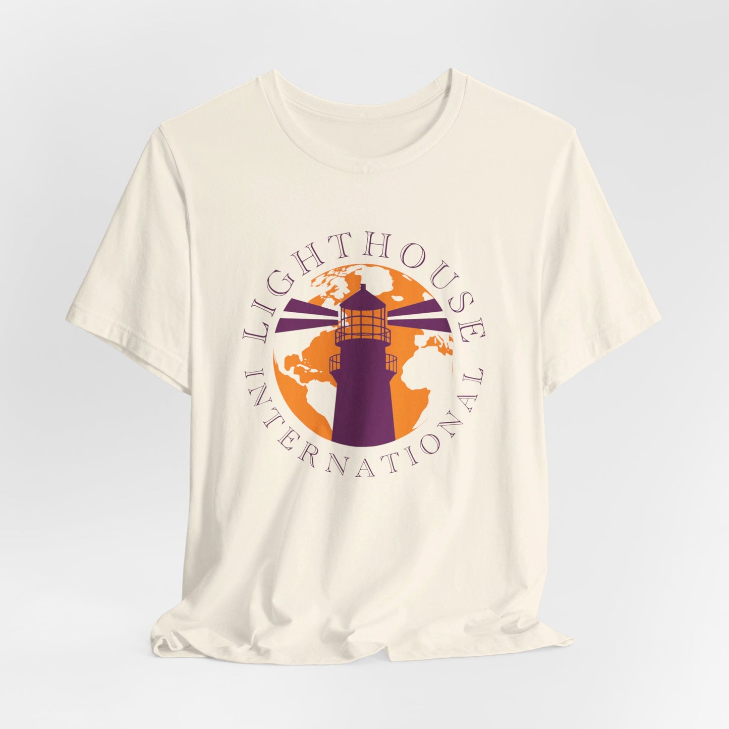 Lighthouse International w/o Acton logo Unisex Jersey Short Sleeve Tee