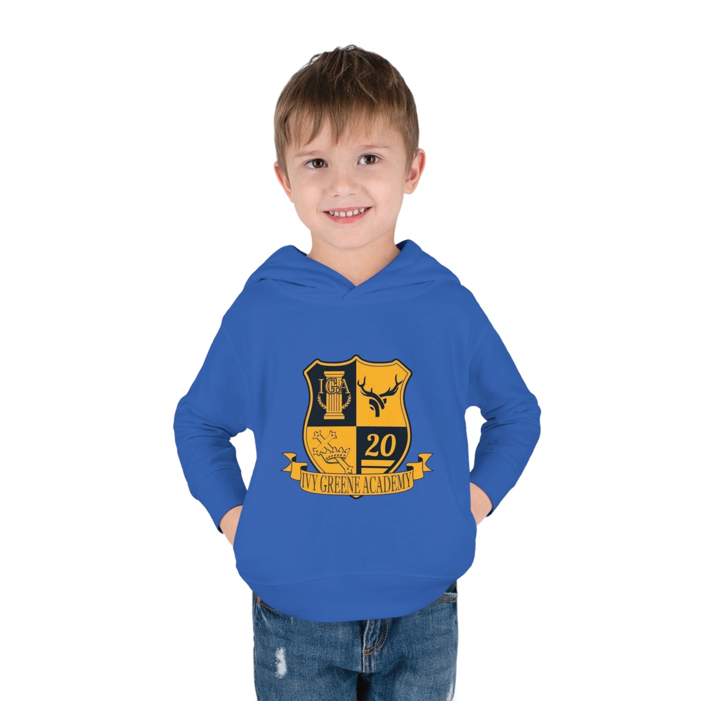 Ivy Greene logo Toddler Pullover Fleece Hoodie
