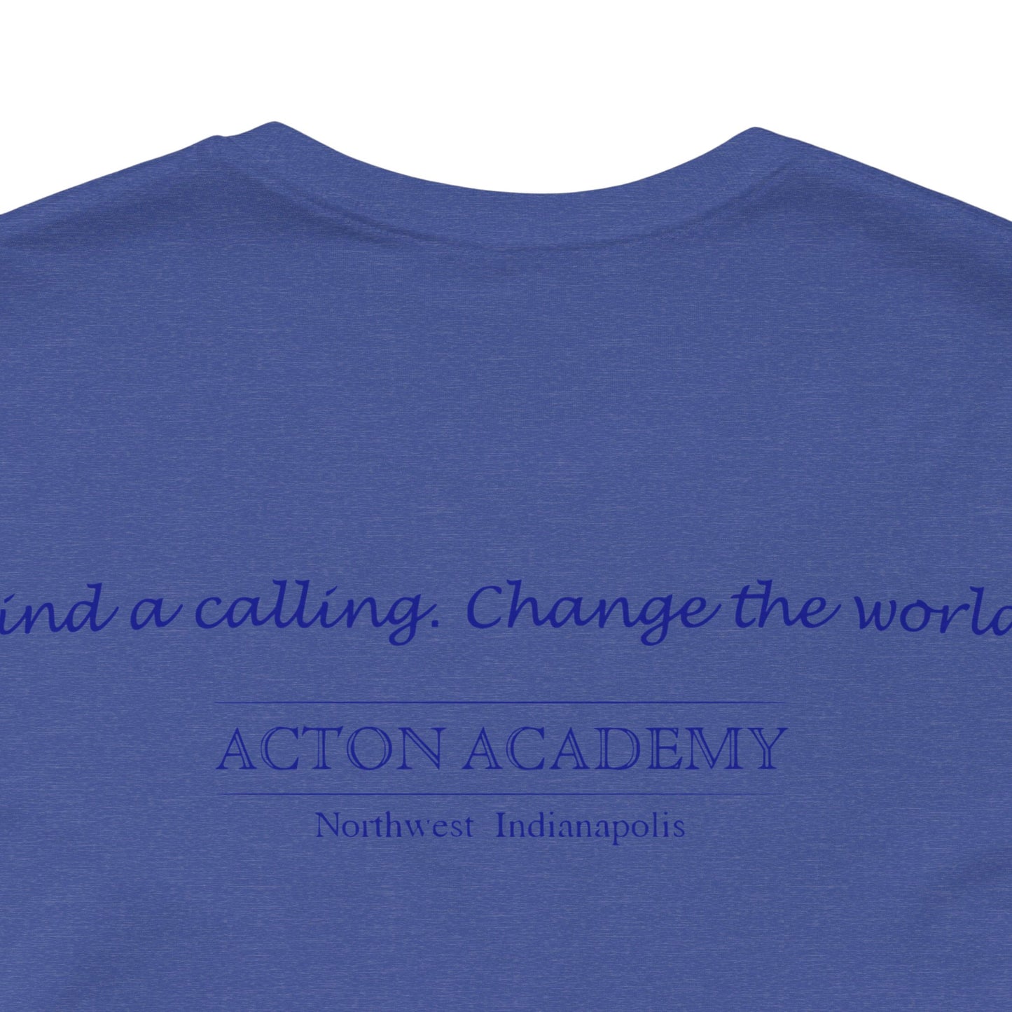 Hero's Journey Line Drawing w/ Acton NW Indy on back Unisex Jersey Short Sleeve Tee