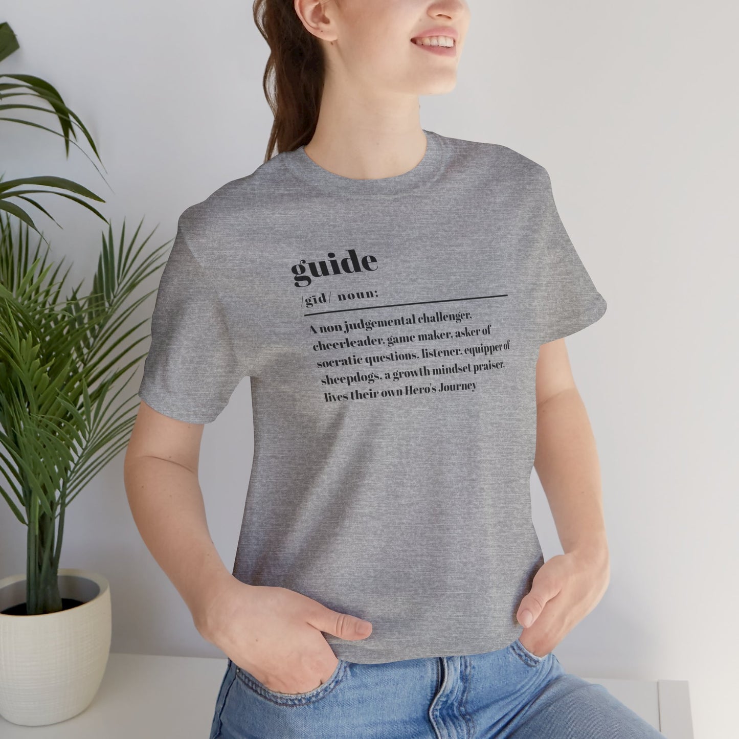 Guide definition w/back Unisex Jersey Short Sleeve Tee