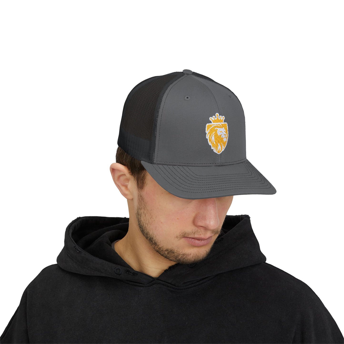 Acton Lion's Head Snapback Trucker Cap