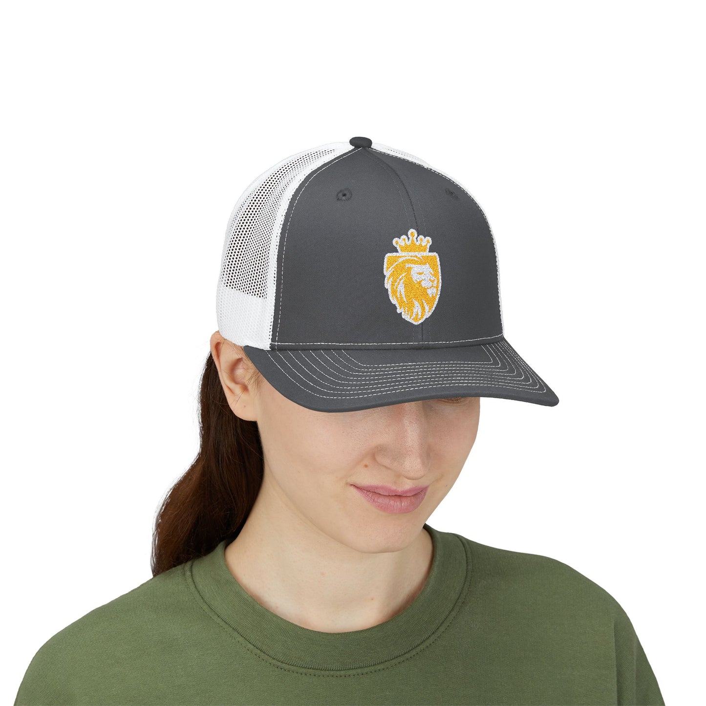 Acton Lion's Head Snapback Trucker Cap