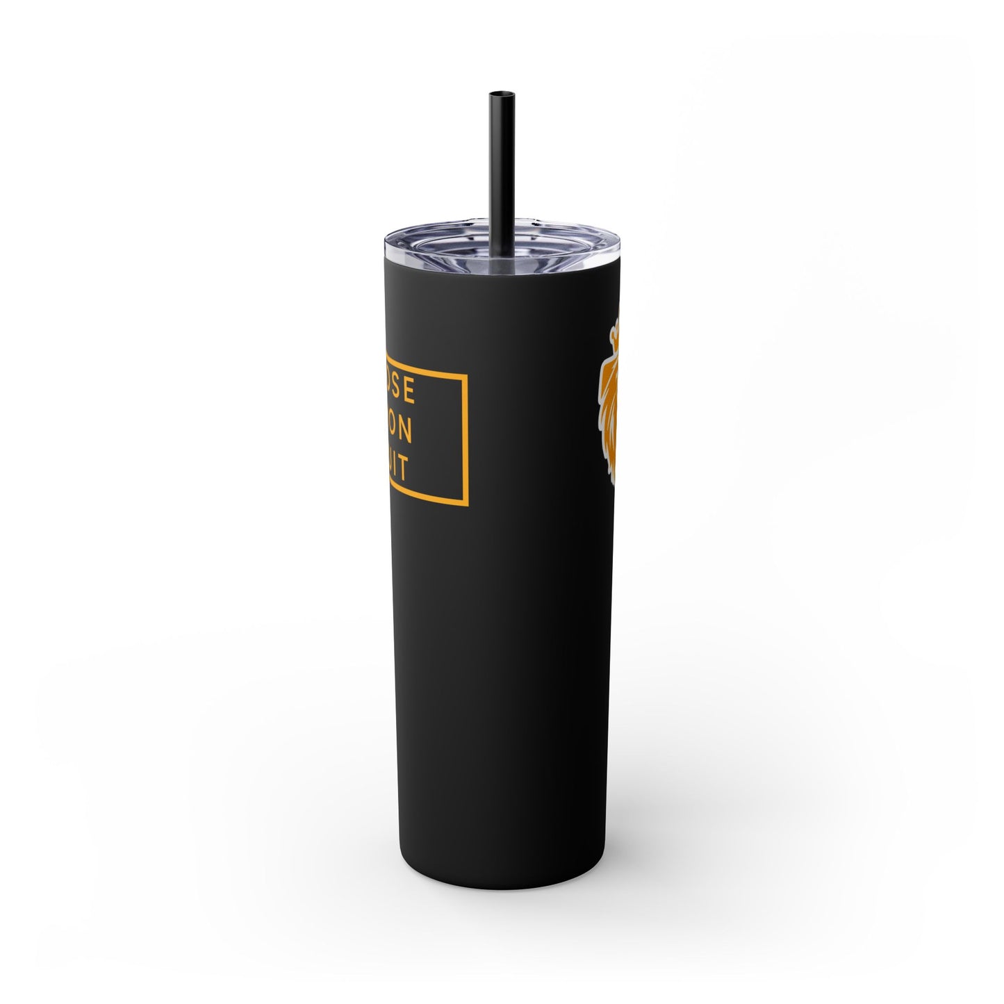 Purpose Passion Pursuit Skinny Tumbler with Straw, 20oz