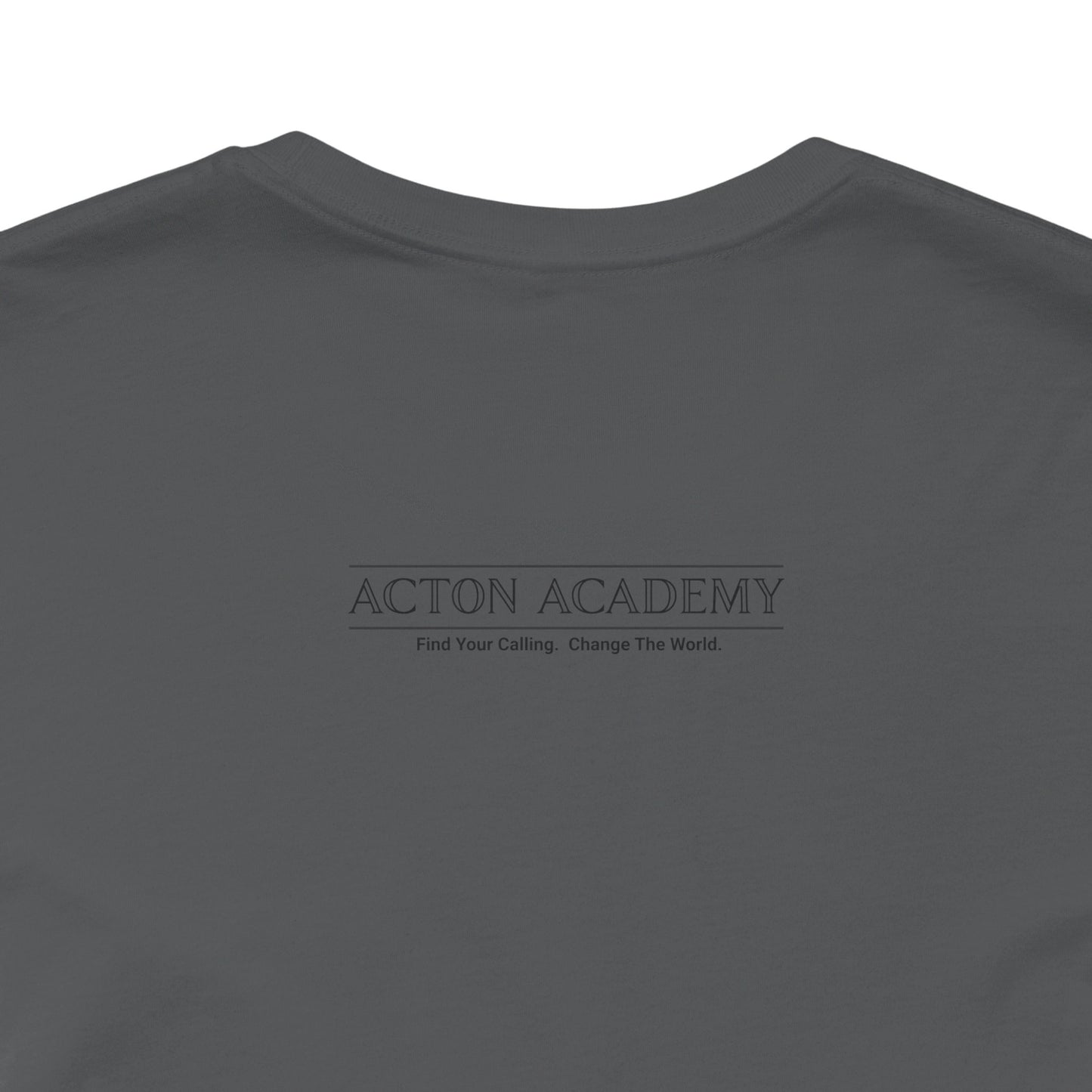 Acton Academy Blue Striped Unisex Jersey Short Sleeve T-shirt