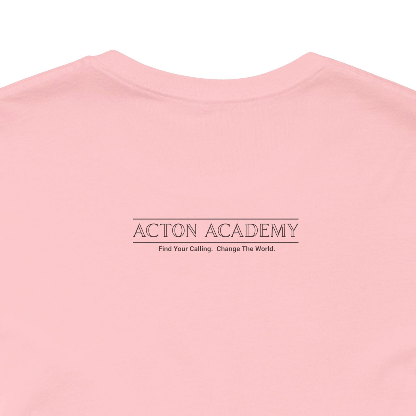 Acton Academy Orange Striped Unisex Jersey Short Sleeve Tee