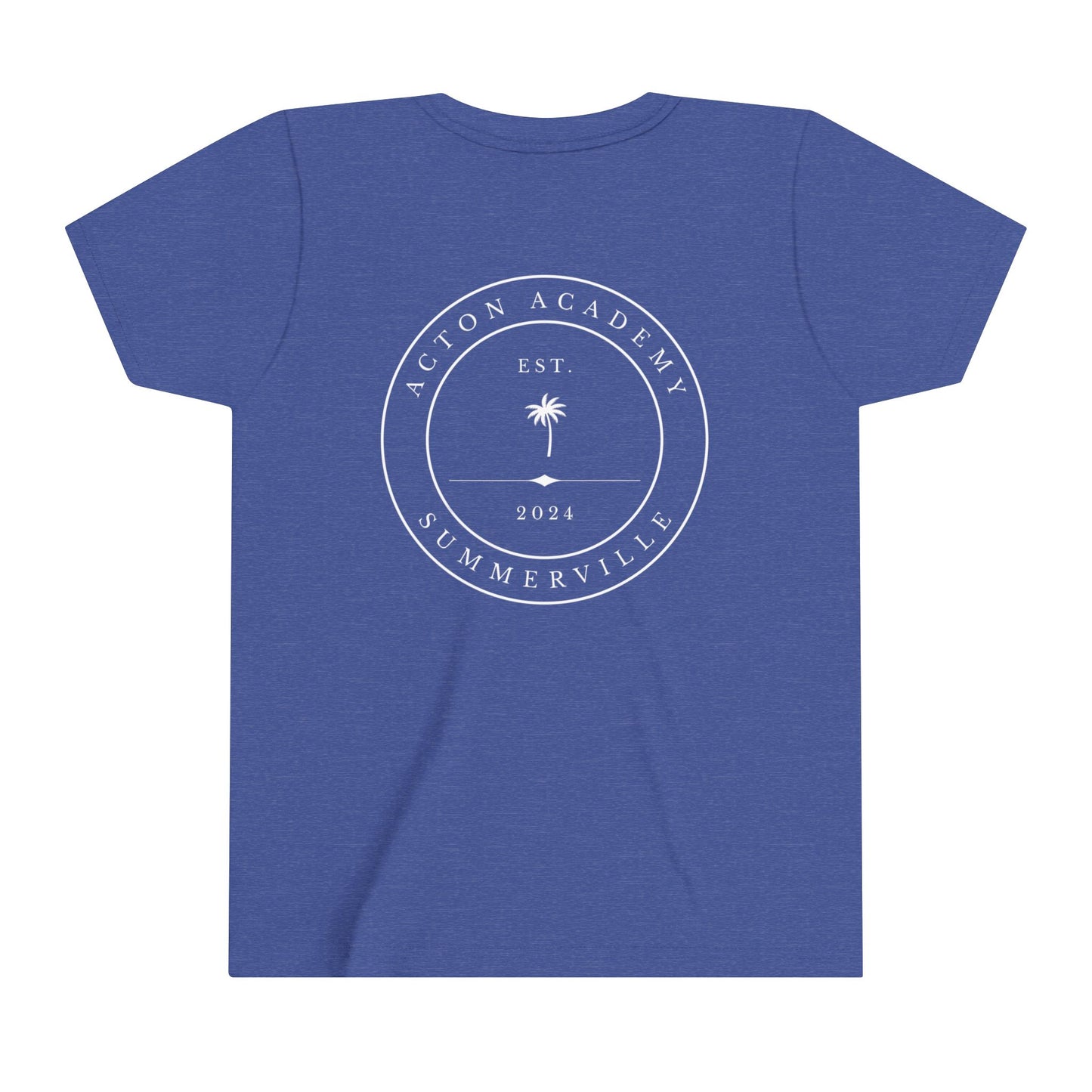 Be Curious with Acton Summerville on back 2024 Youth Short Sleeve Tee