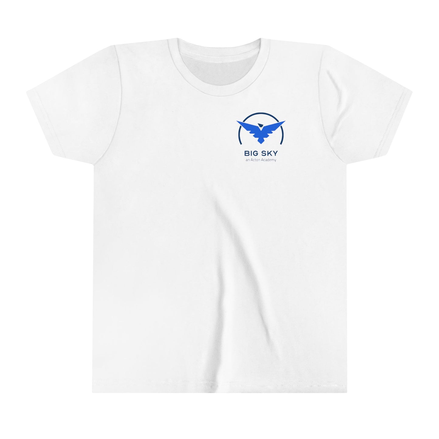 Big Sky small front with back logo Youth Short Sleeve Tee