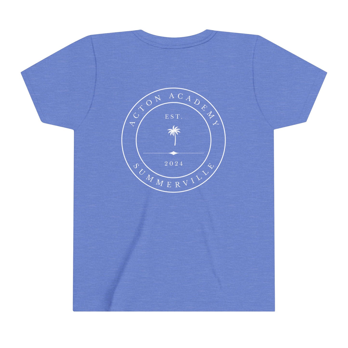 Be Curious with Acton Summerville on back 2024 Youth Short Sleeve Tee