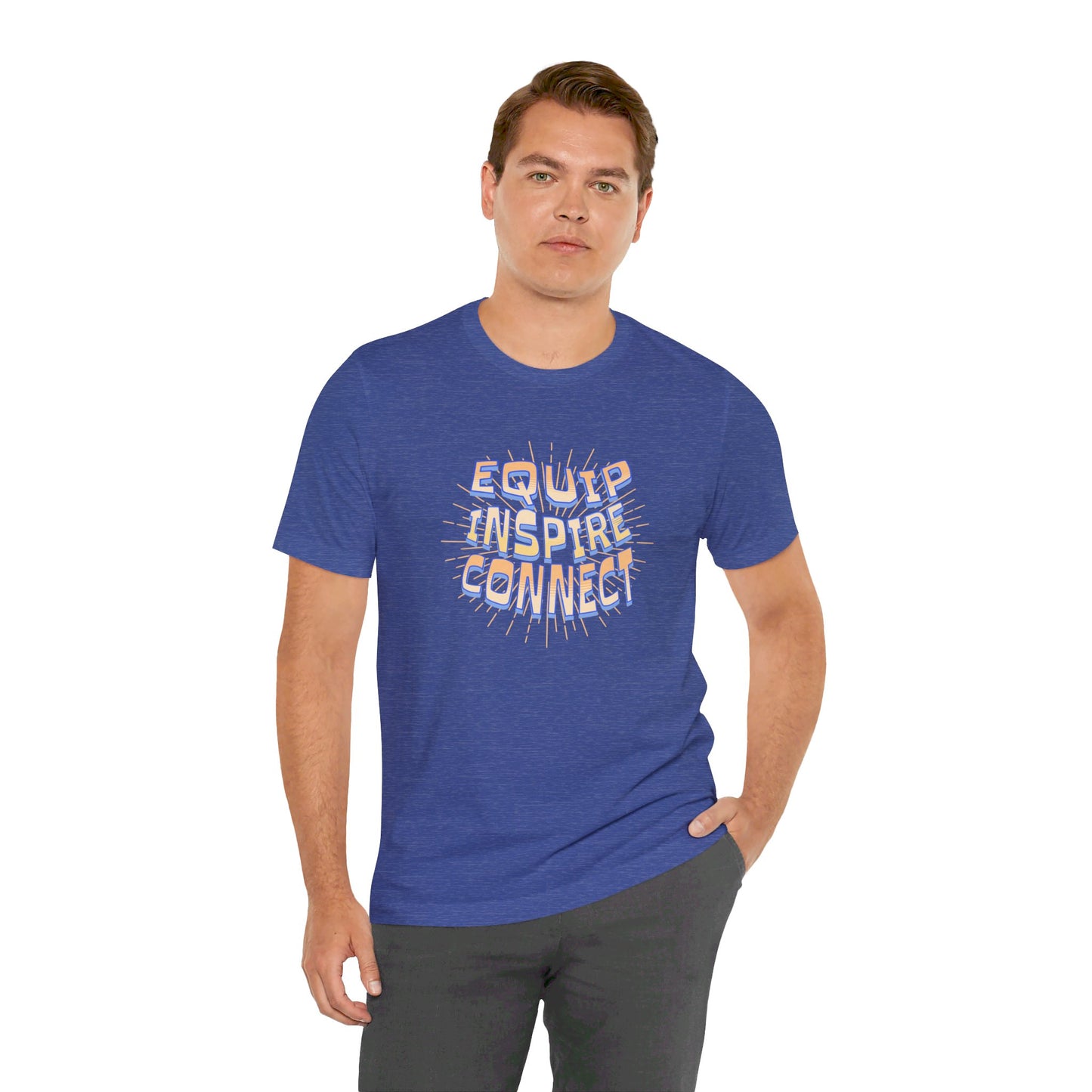 Equip, Inspire, Connect, Yellow Unisex T-shirt