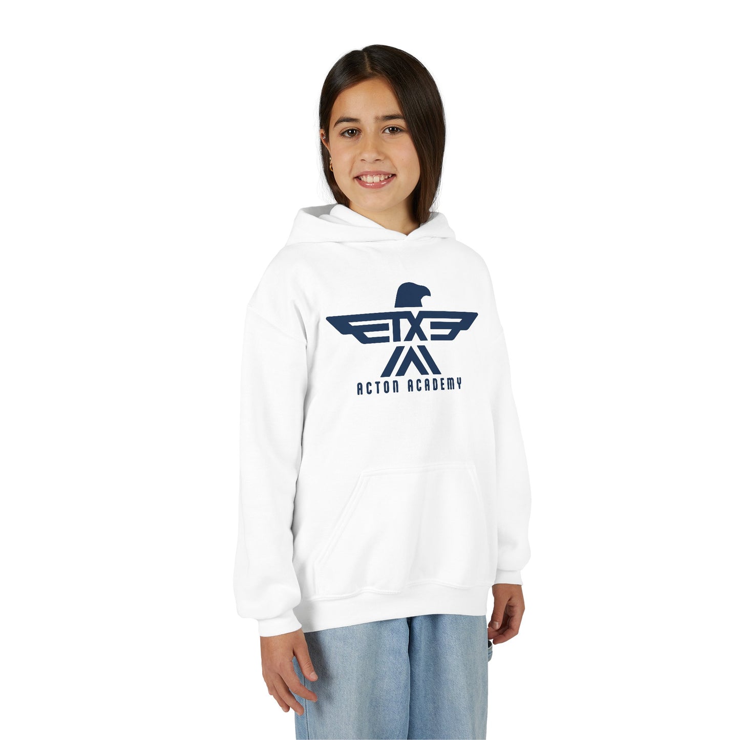 Acton CyFair Retro logo Youth Heavy Blend Hooded Sweatshirt