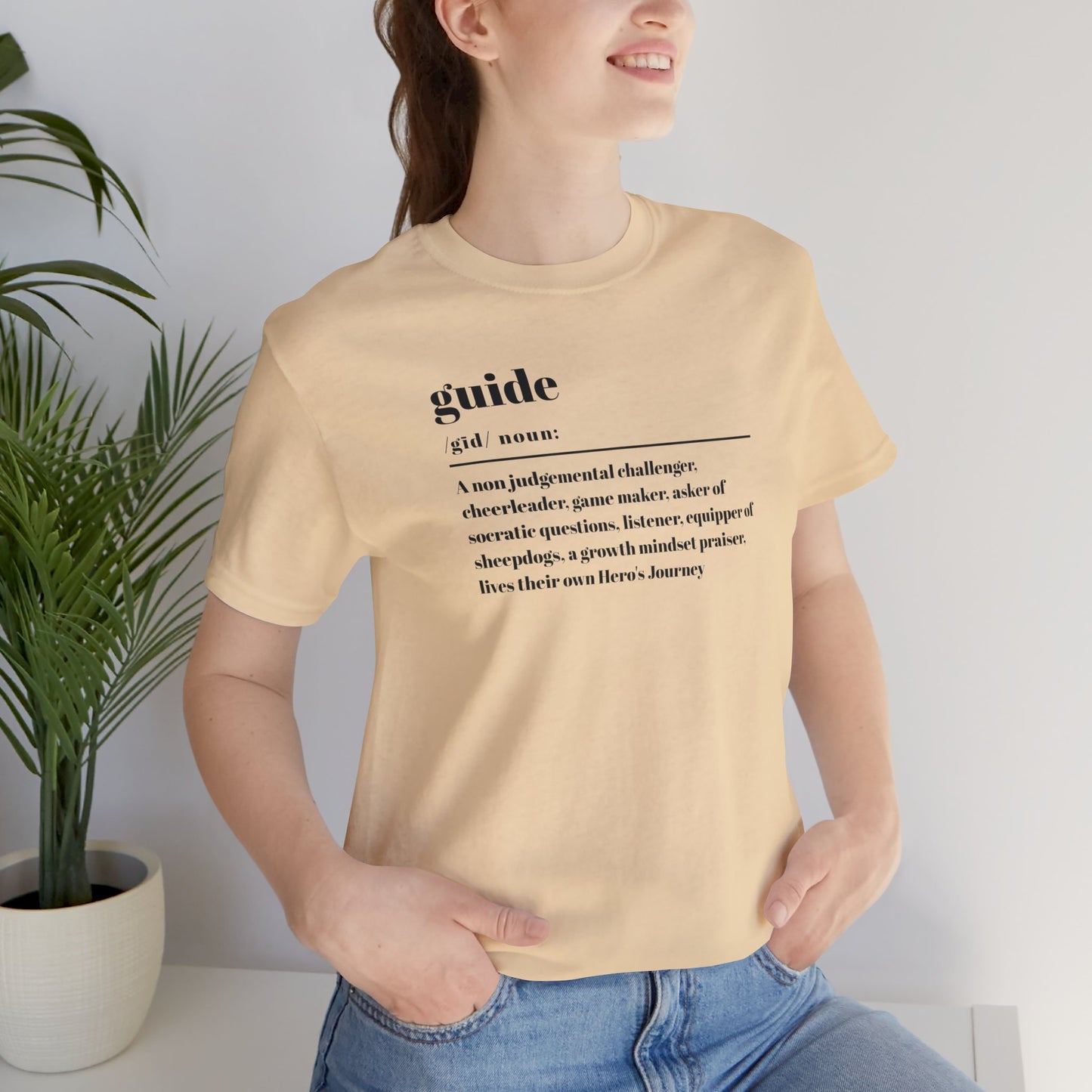 Guide definition w/back Unisex Jersey Short Sleeve Tee