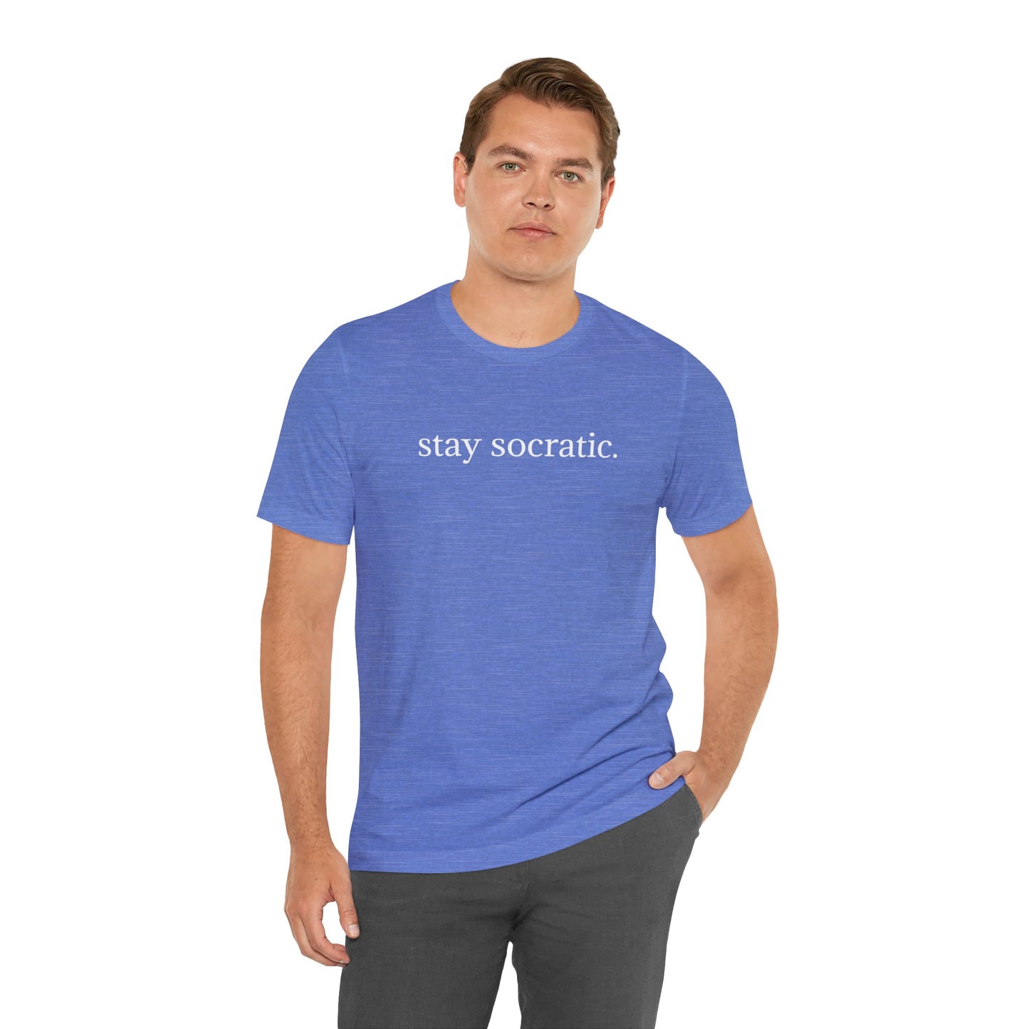 Stay Socratic Unisex Jersey Short Sleeve Tee