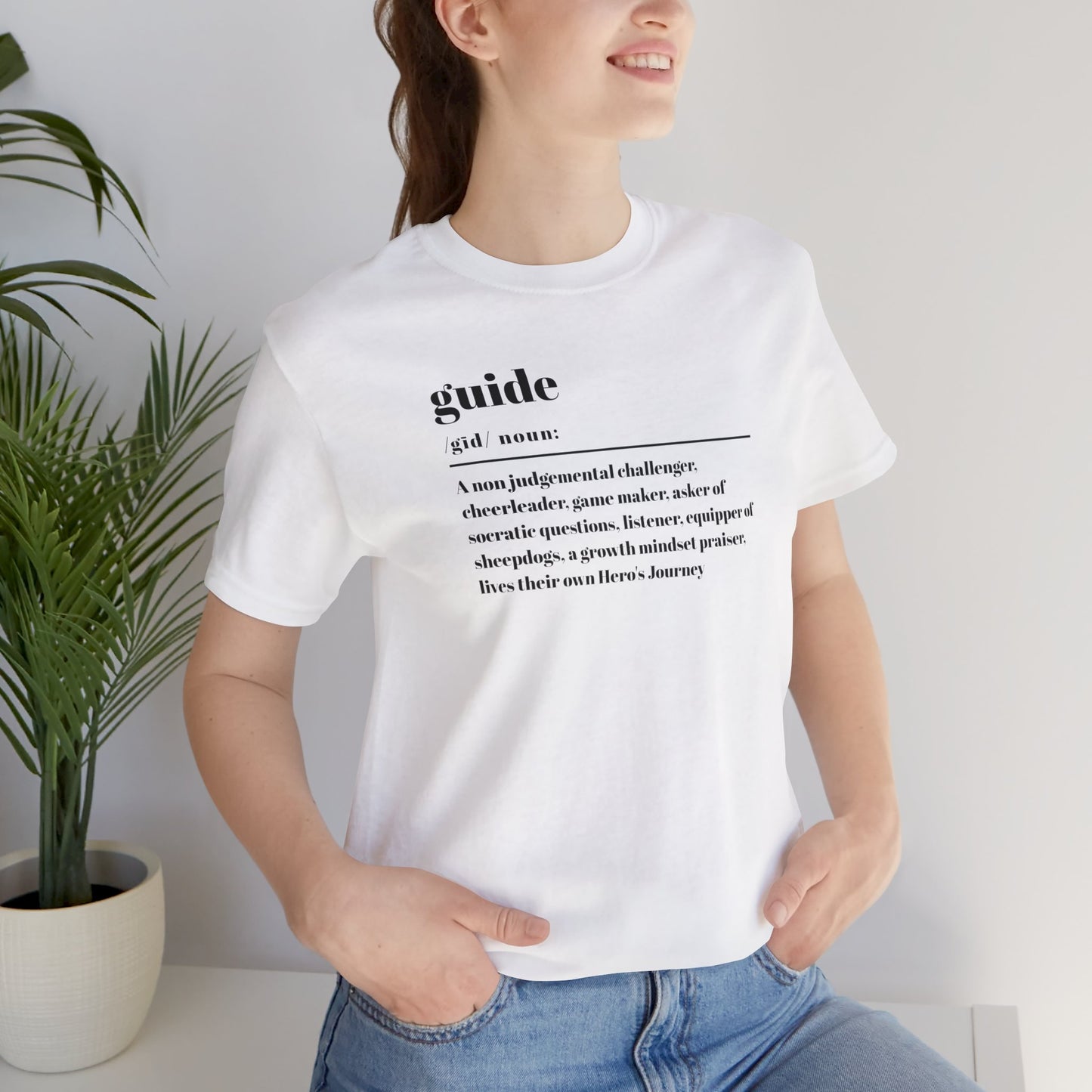 Guide definition w/back Unisex Jersey Short Sleeve Tee