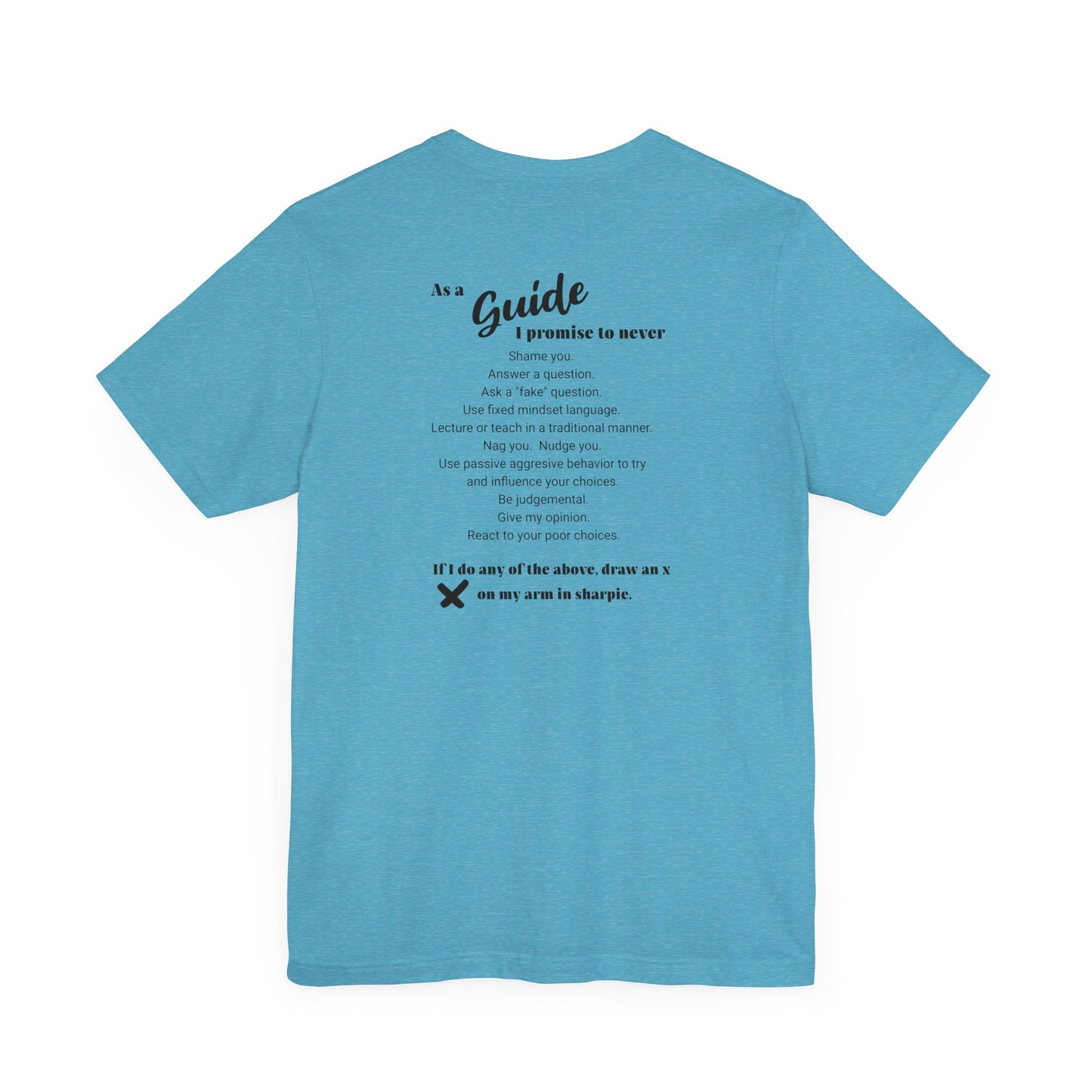 Guide definition w/back Unisex Jersey Short Sleeve Tee