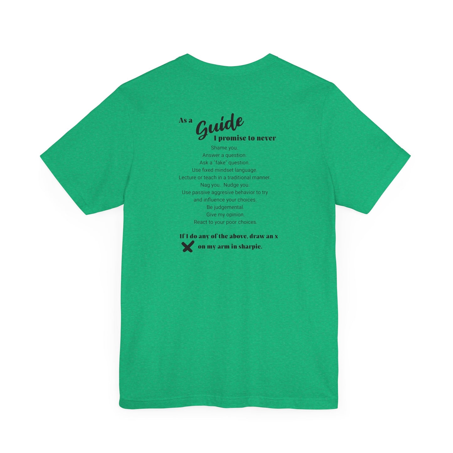 Guide definition w/back Unisex Jersey Short Sleeve Tee