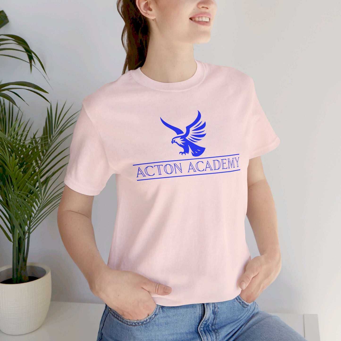 Acton Blue Logo Unisex Jersey Short Sleeve Tee