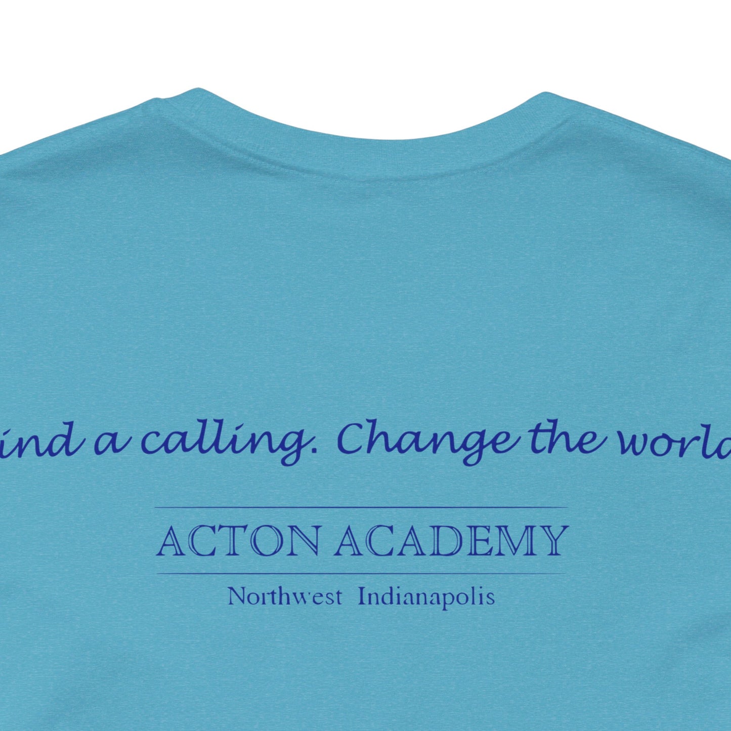 Hero's Journey Line Drawing w/ Acton NW Indy on back Unisex Jersey Short Sleeve Tee