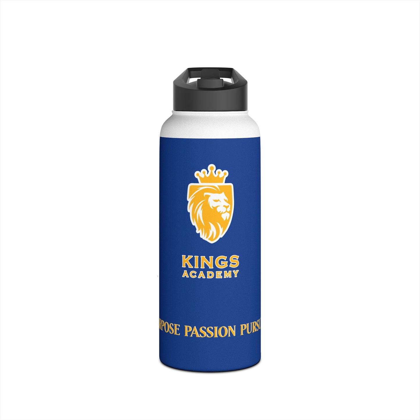 Acton King's Academy Stainless Steel Water Bottle, Standard Lid