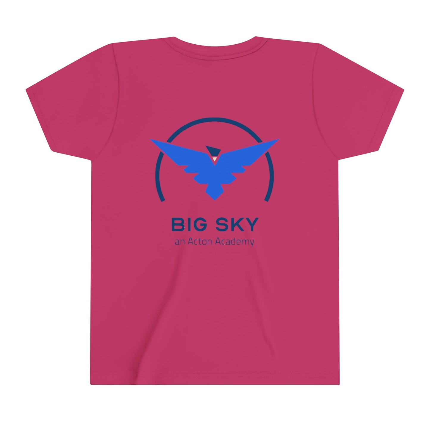 Big Sky small front with back logo Youth Short Sleeve Tee
