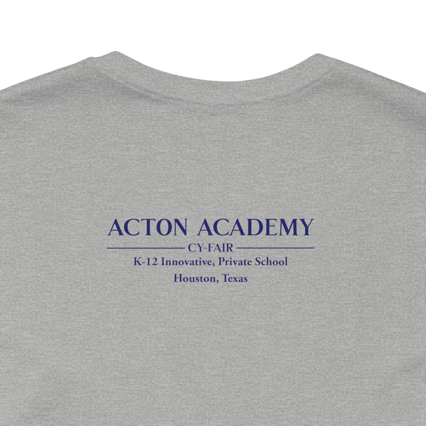 Hero's Journey Line Drawing with Acton CyFair Unisex Jersey Short Sleeve Tee