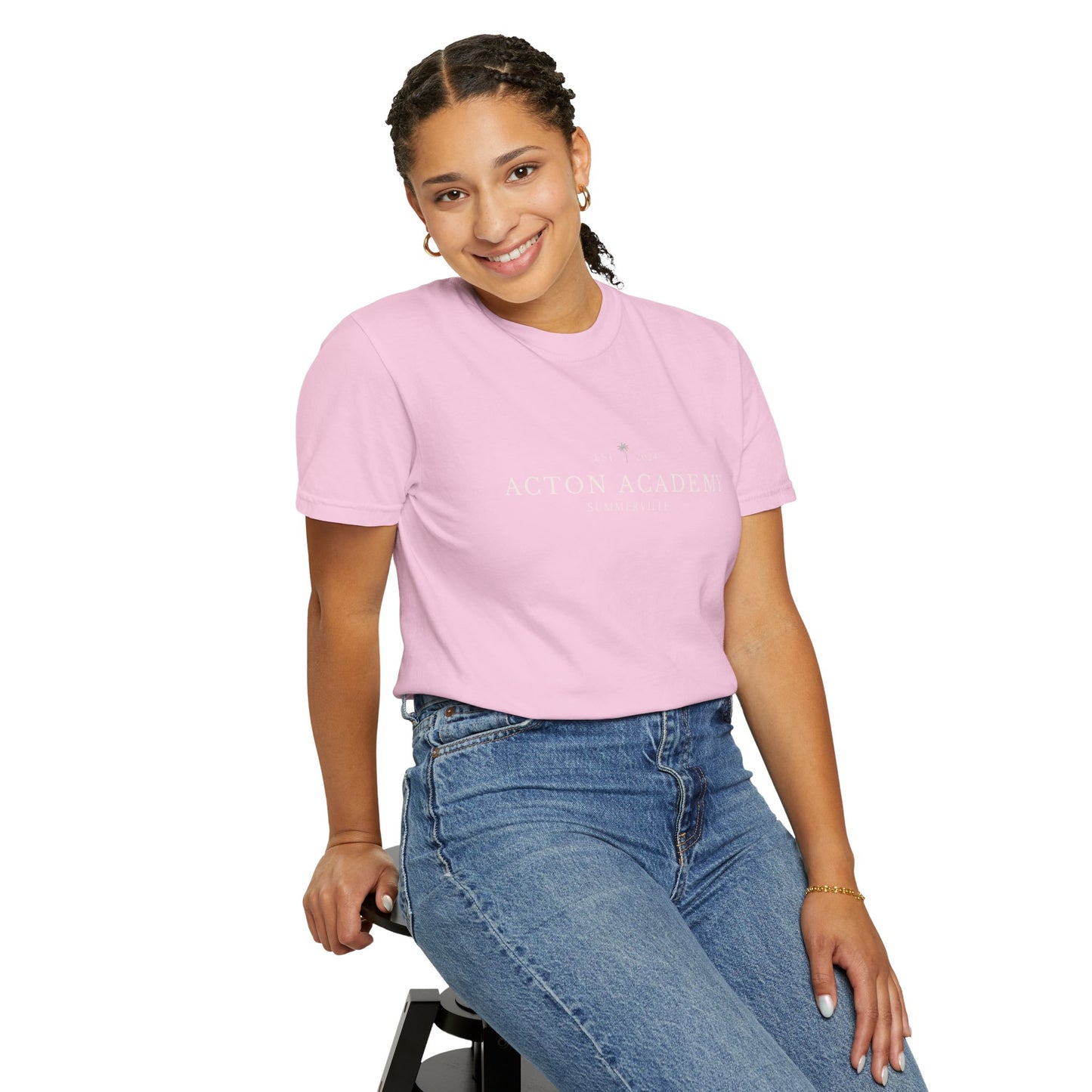 Acton Academy Summerville with Find a Calling on back Unisex Garment-Dyed T-shirt