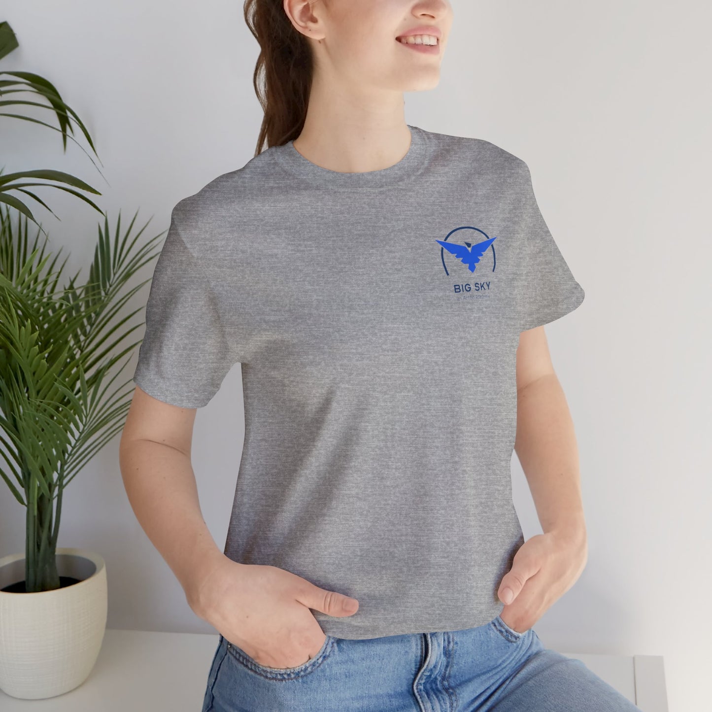 Big Sky front/back Unisex Jersey Short Sleeve Tee