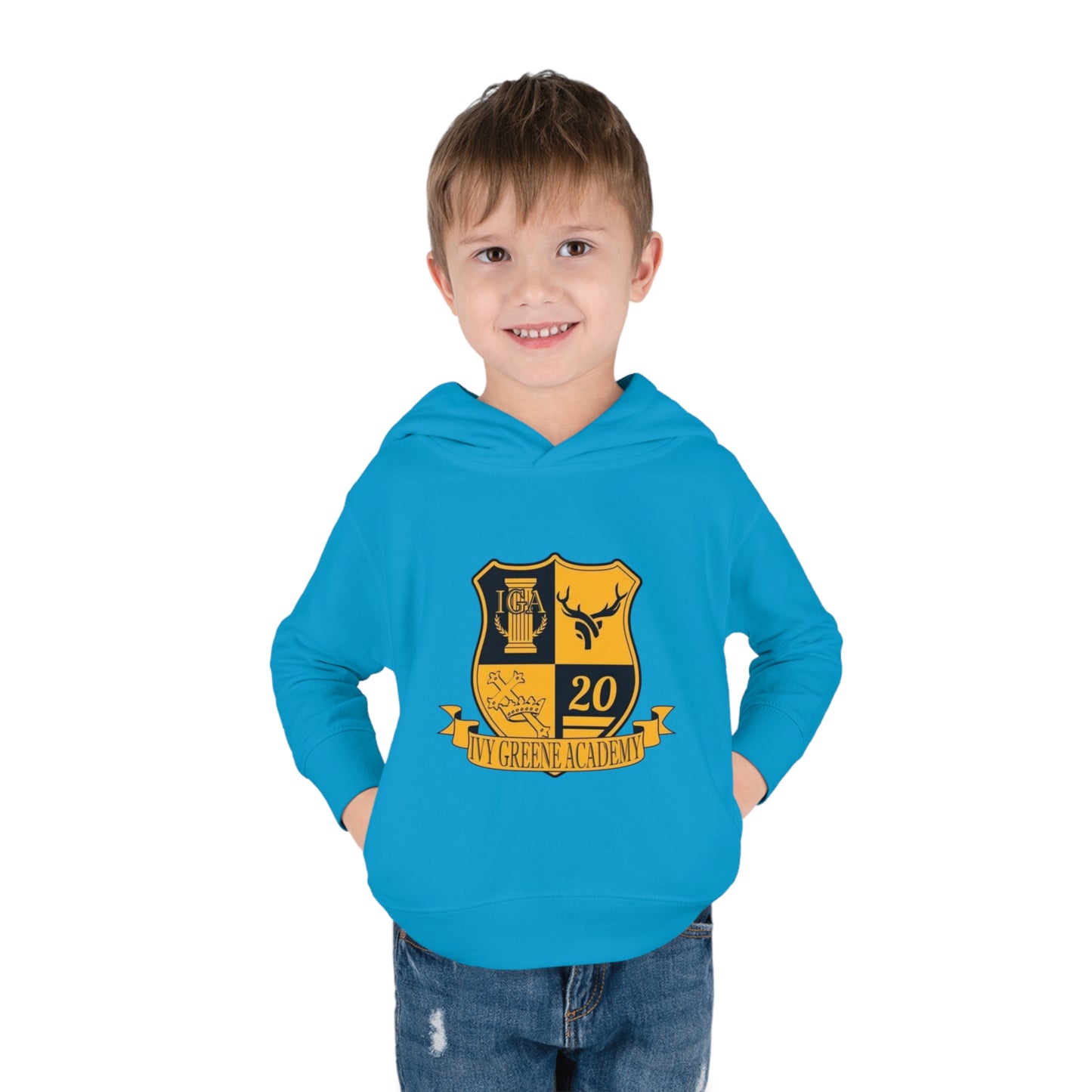 Ivy Greene logo Toddler Pullover Fleece Hoodie