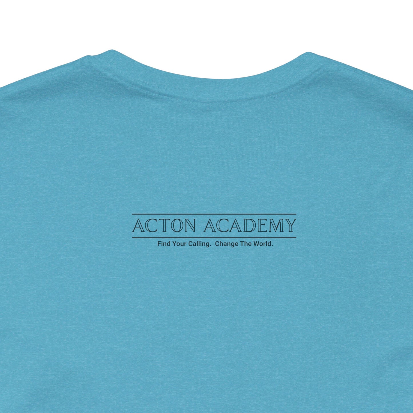 Acton Academy Blue Striped Unisex Jersey Short Sleeve T-shirt