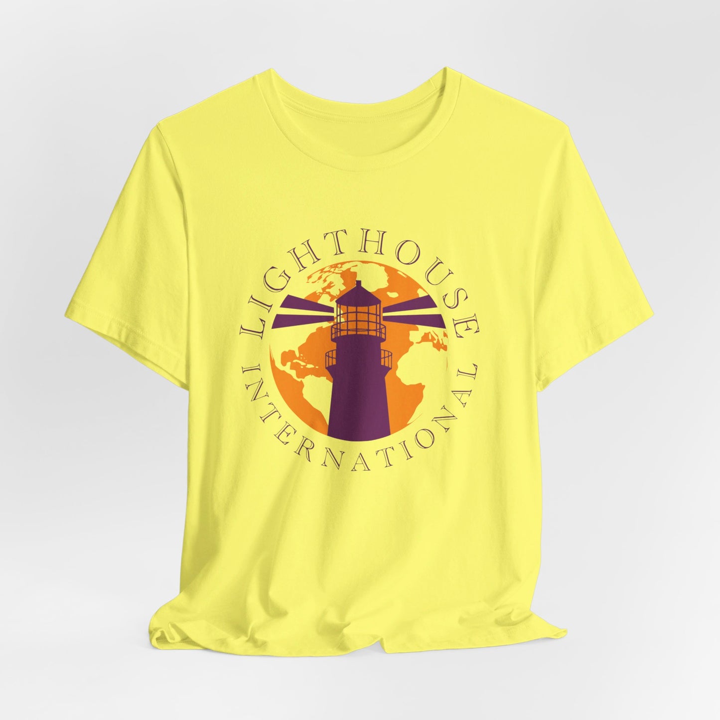 Lighthouse International w/o Acton logo Unisex Jersey Short Sleeve Tee