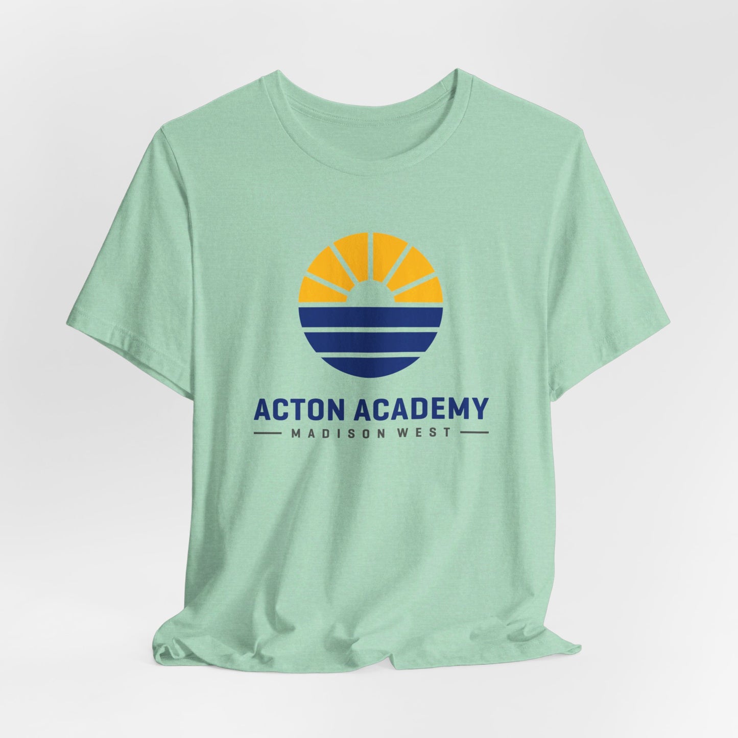 Acton Academy Madison West blue/yellow Unisex Jersey Short Sleeve Tee