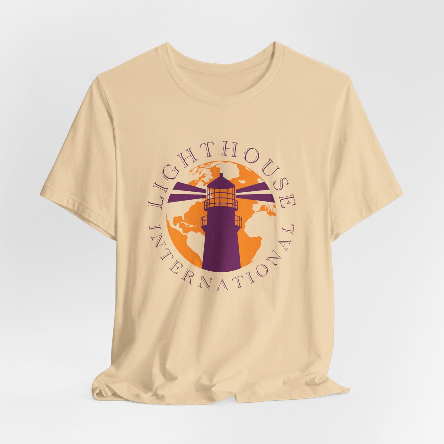 Lighthouse International w/o Acton logo Unisex Jersey Short Sleeve Tee