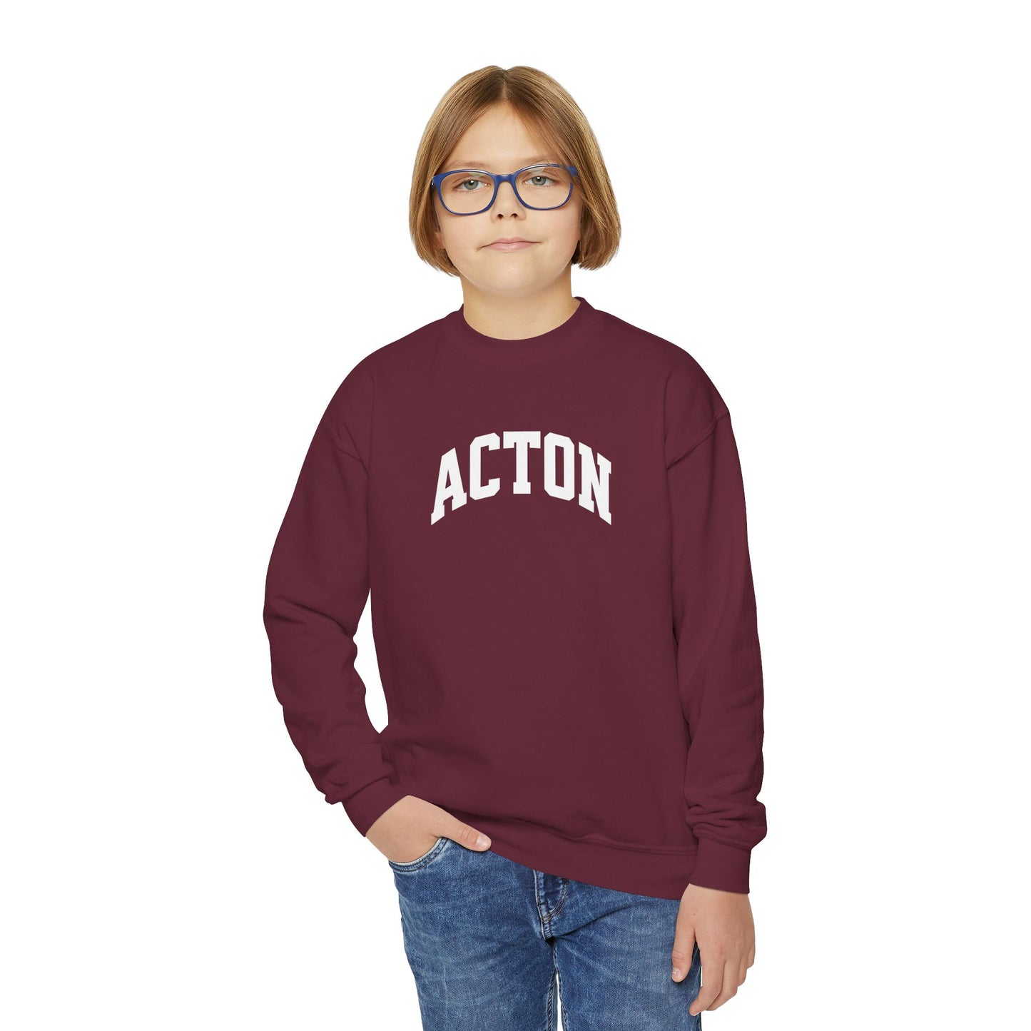 Simple Acton Youth Crewneck Sweatshirt