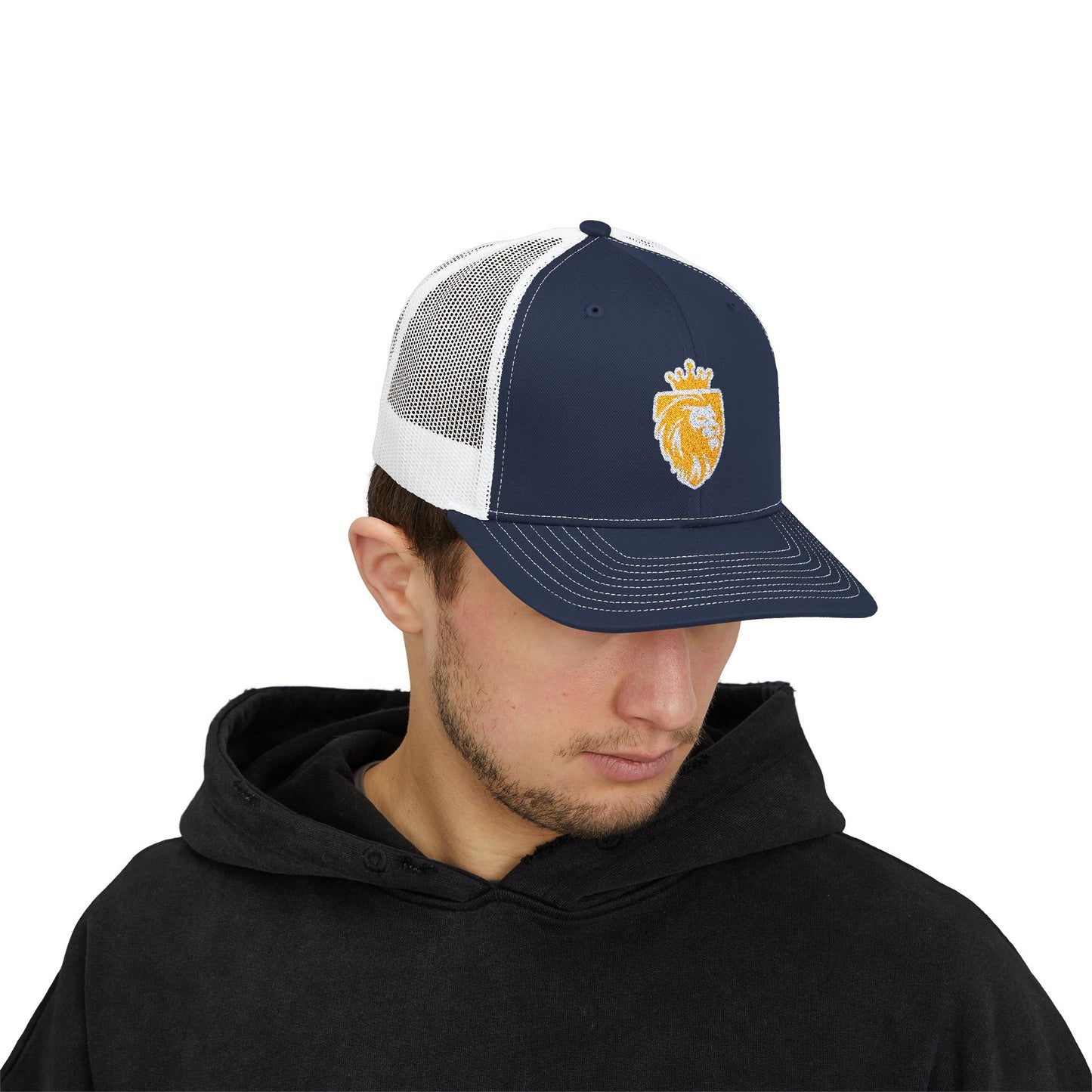 Acton Lion's Head Snapback Trucker Cap