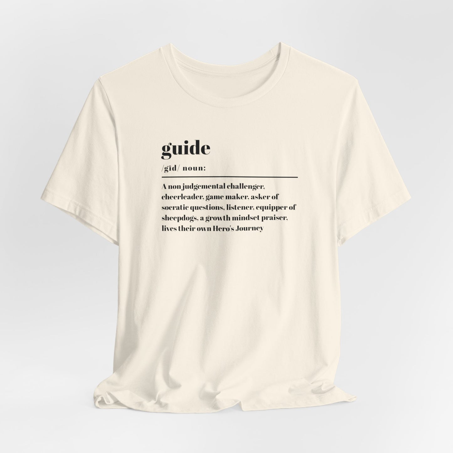 Guide definition w/back Unisex Jersey Short Sleeve Tee