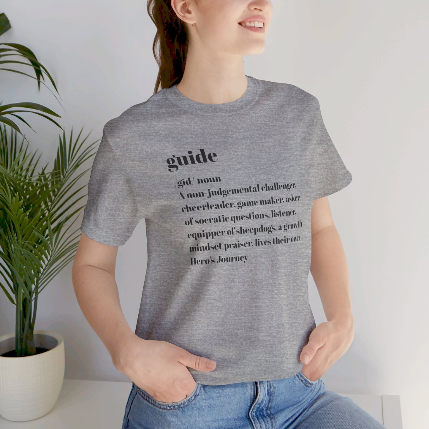 Guide definition Unisex Jersey Short Sleeve Tee