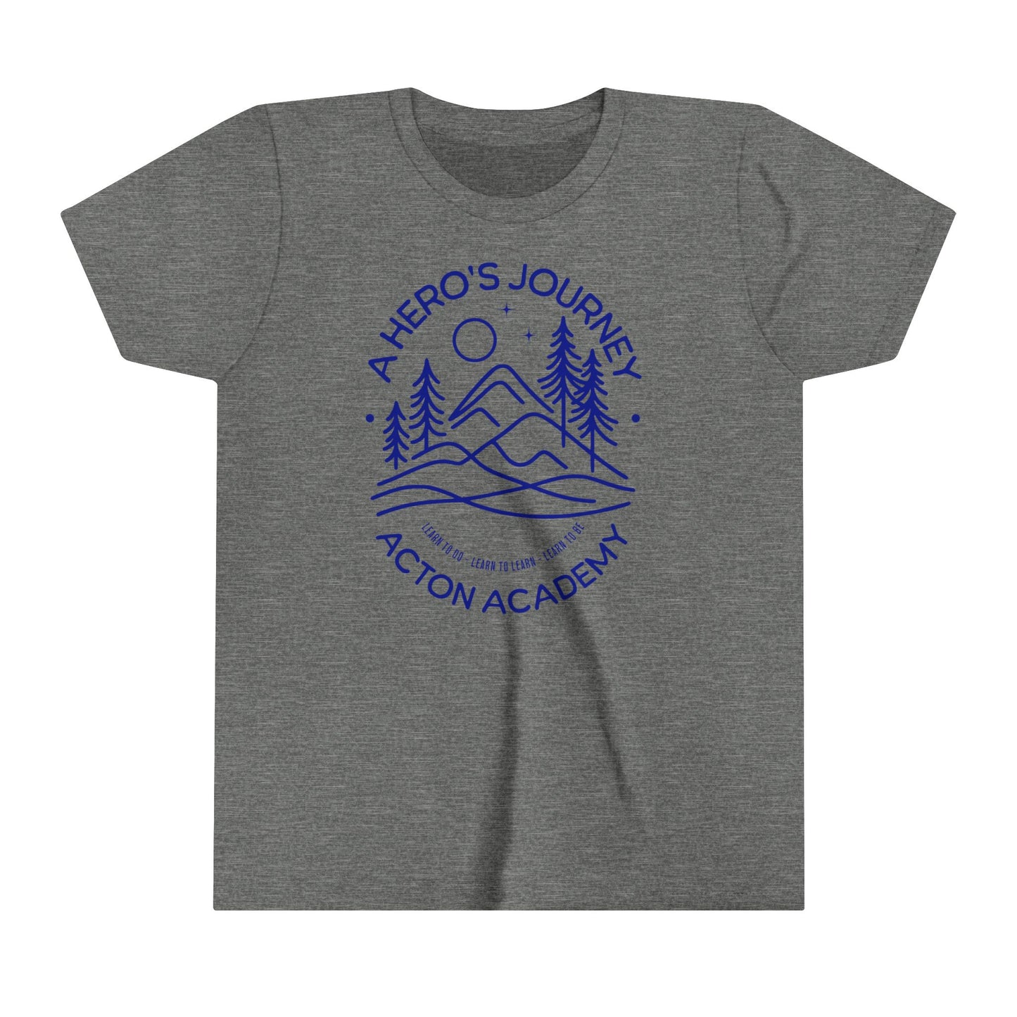 Hero's Journey Line Drawing Youth Short Sleeve Tee