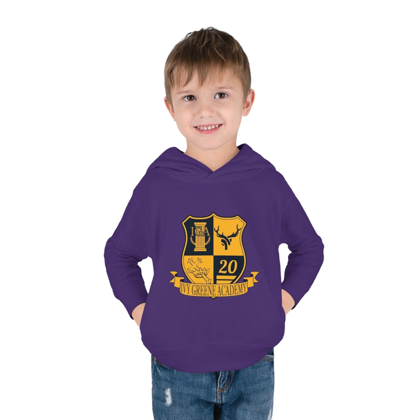 Ivy Greene logo Toddler Pullover Fleece Hoodie