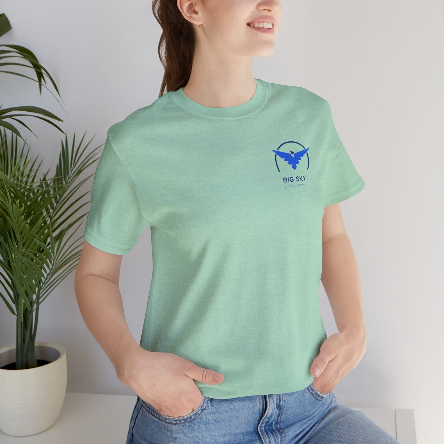 Big Sky front/back Unisex Jersey Short Sleeve Tee