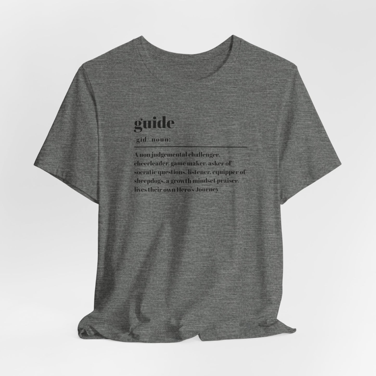 Guide definition w/back Unisex Jersey Short Sleeve Tee