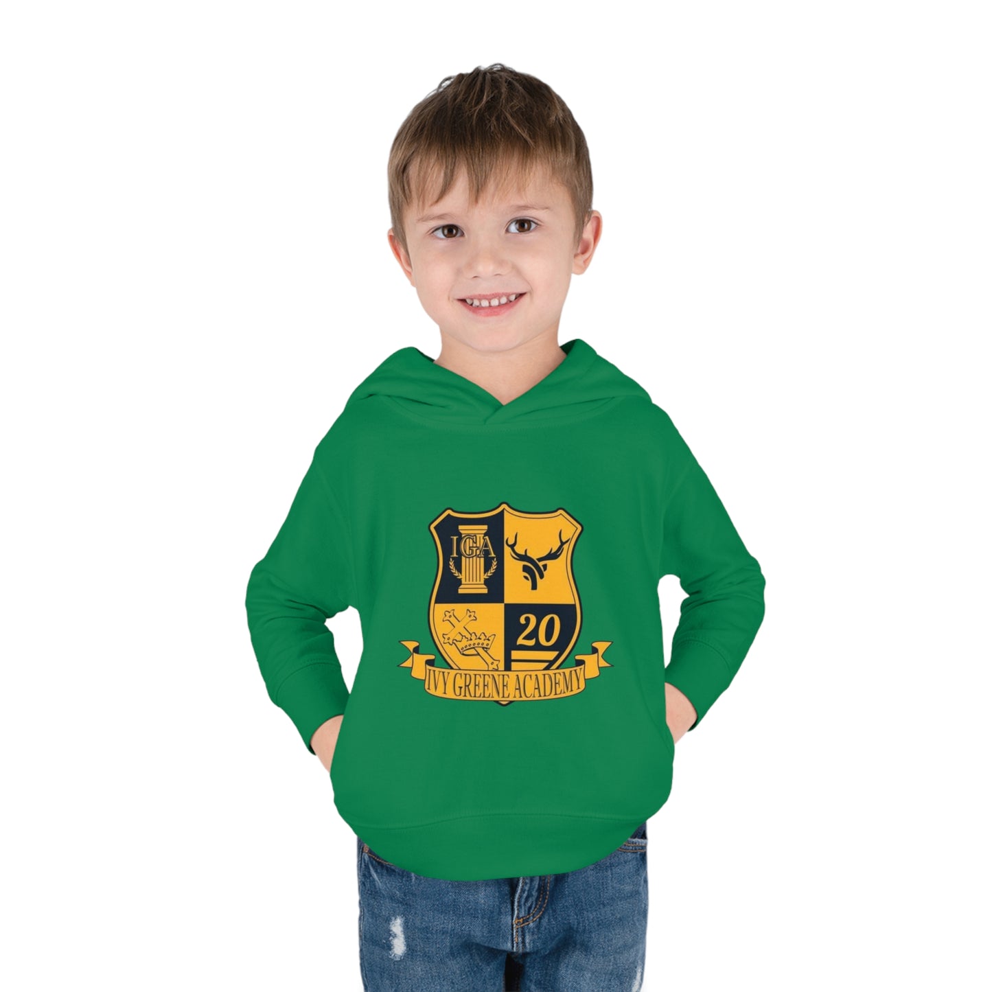Ivy Greene logo Toddler Pullover Fleece Hoodie