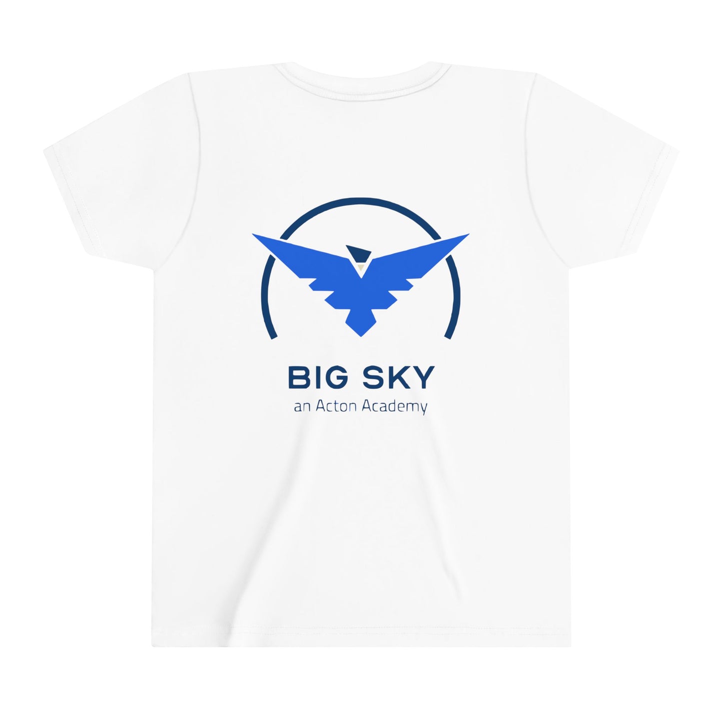 Big Sky small front with back logo Youth Short Sleeve Tee