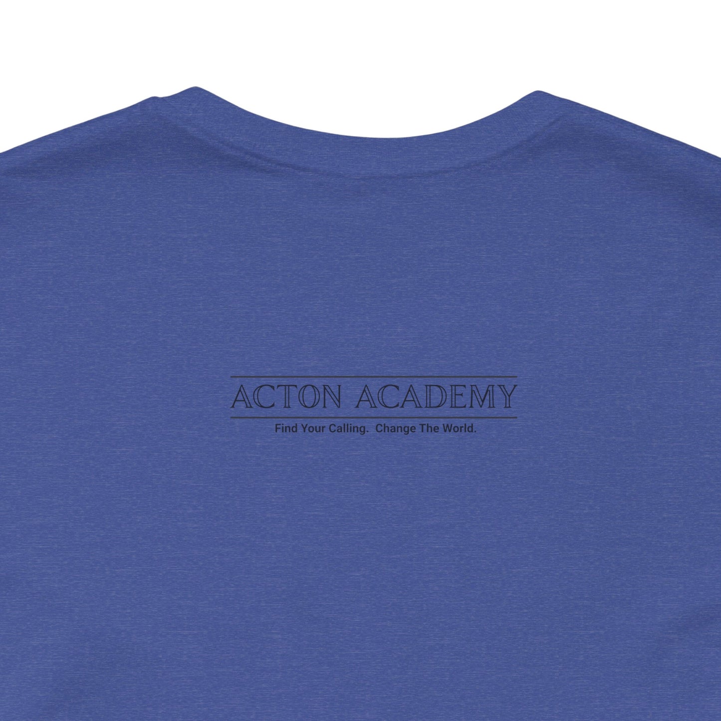 Acton Academy Aqua Striped Unisex Jersey Short Sleeve Tee