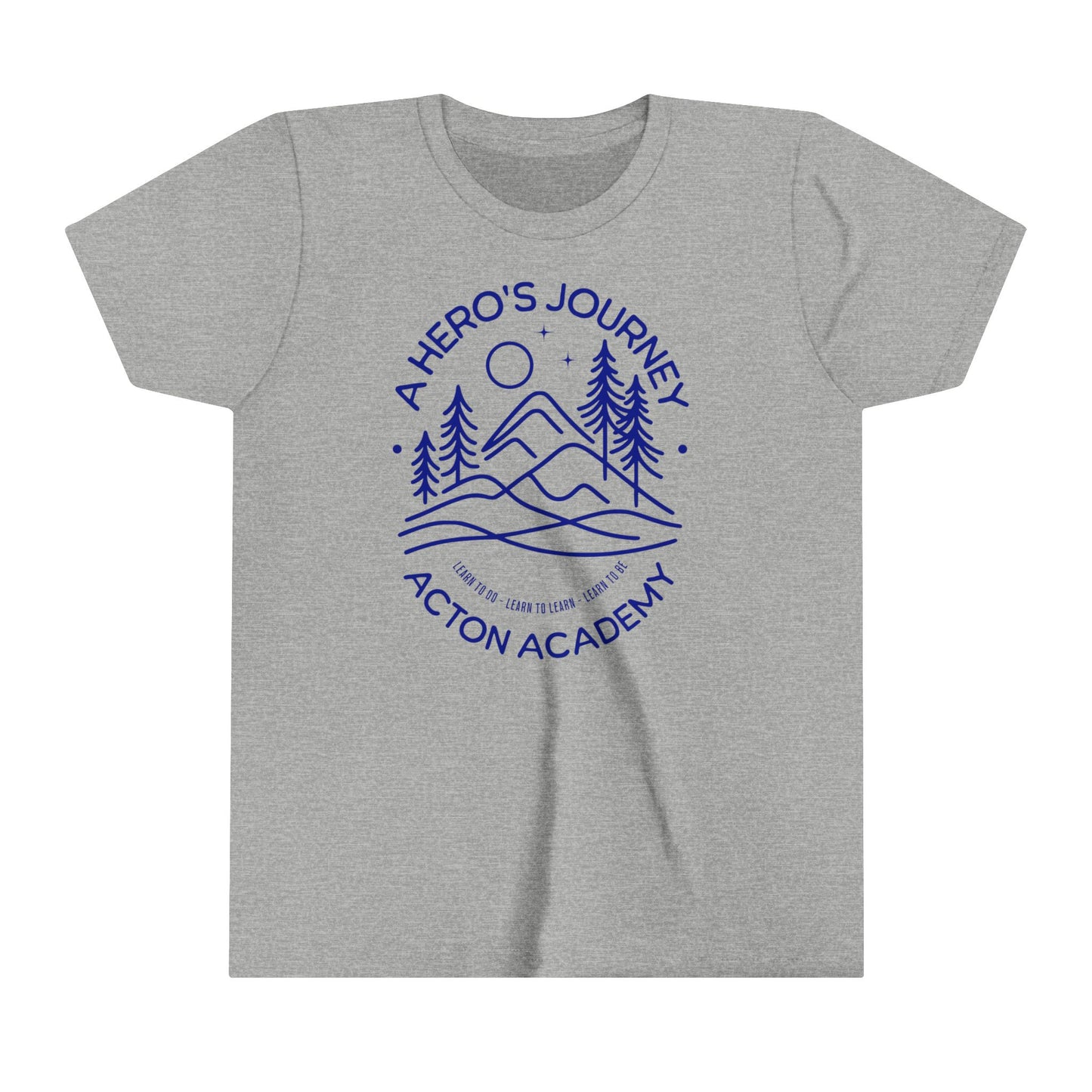 Hero's Journey Line Drawing Youth Short Sleeve Tee