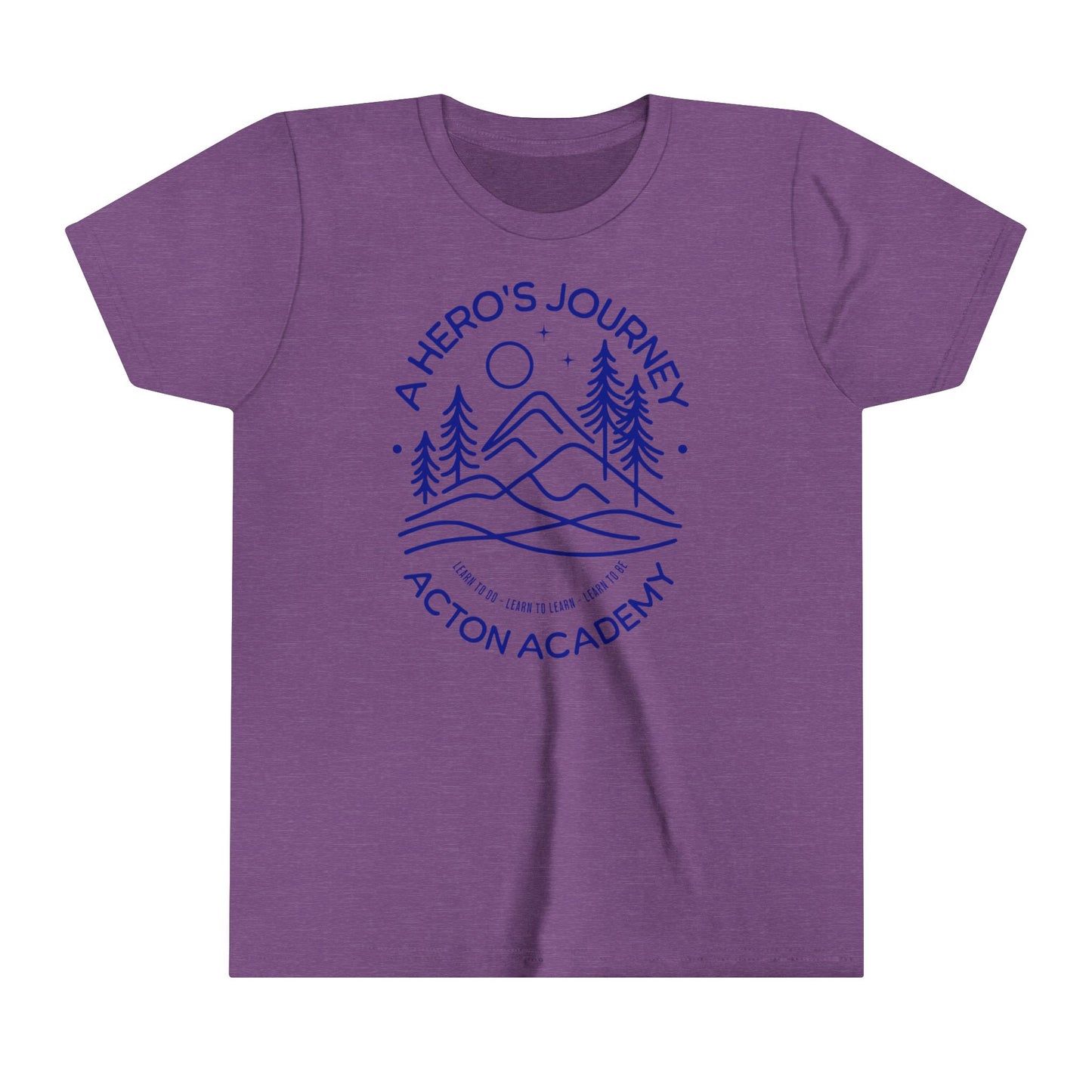 Hero's Journey Line Drawing Youth Short Sleeve Tee
