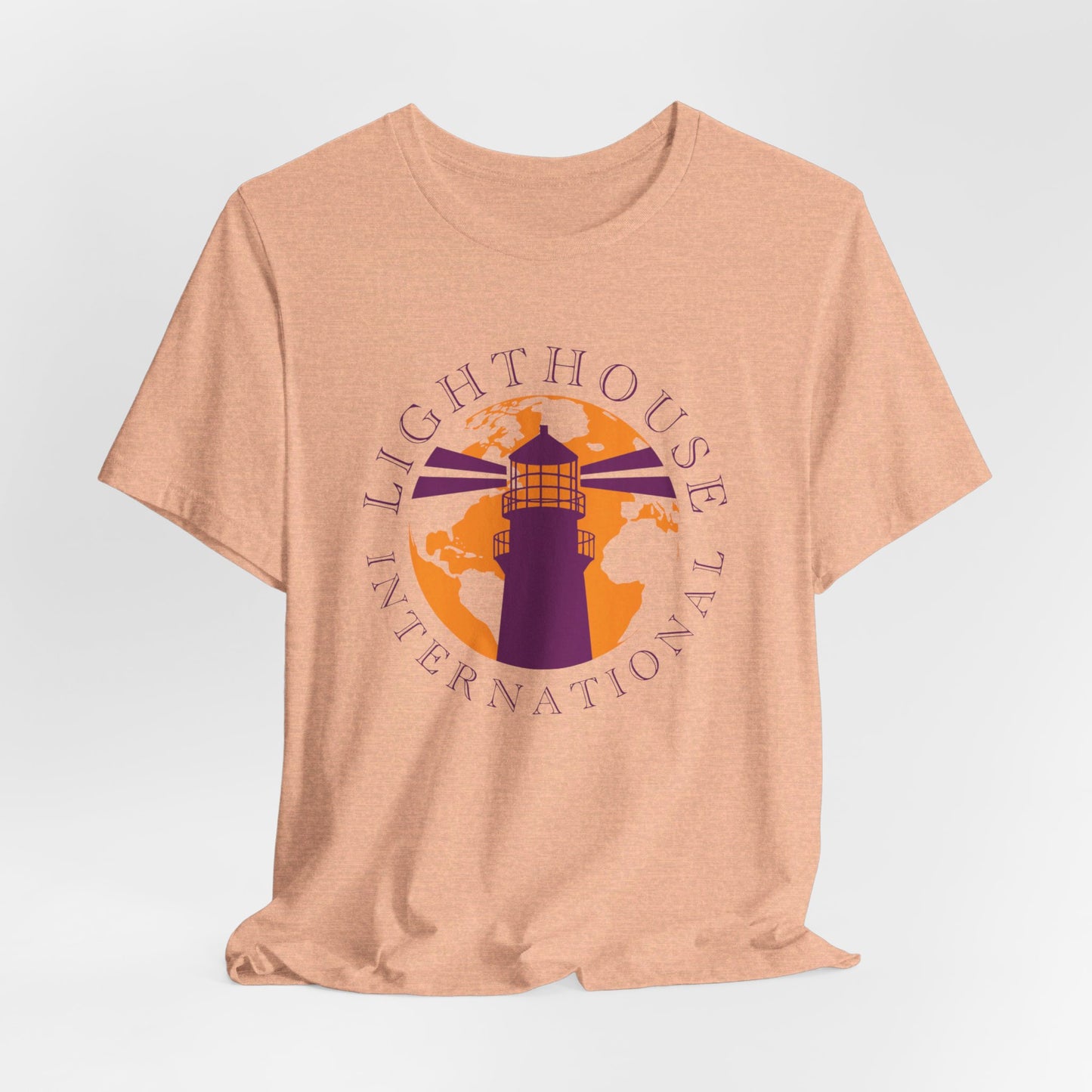 Lighthouse International w/o Acton logo Unisex Jersey Short Sleeve Tee