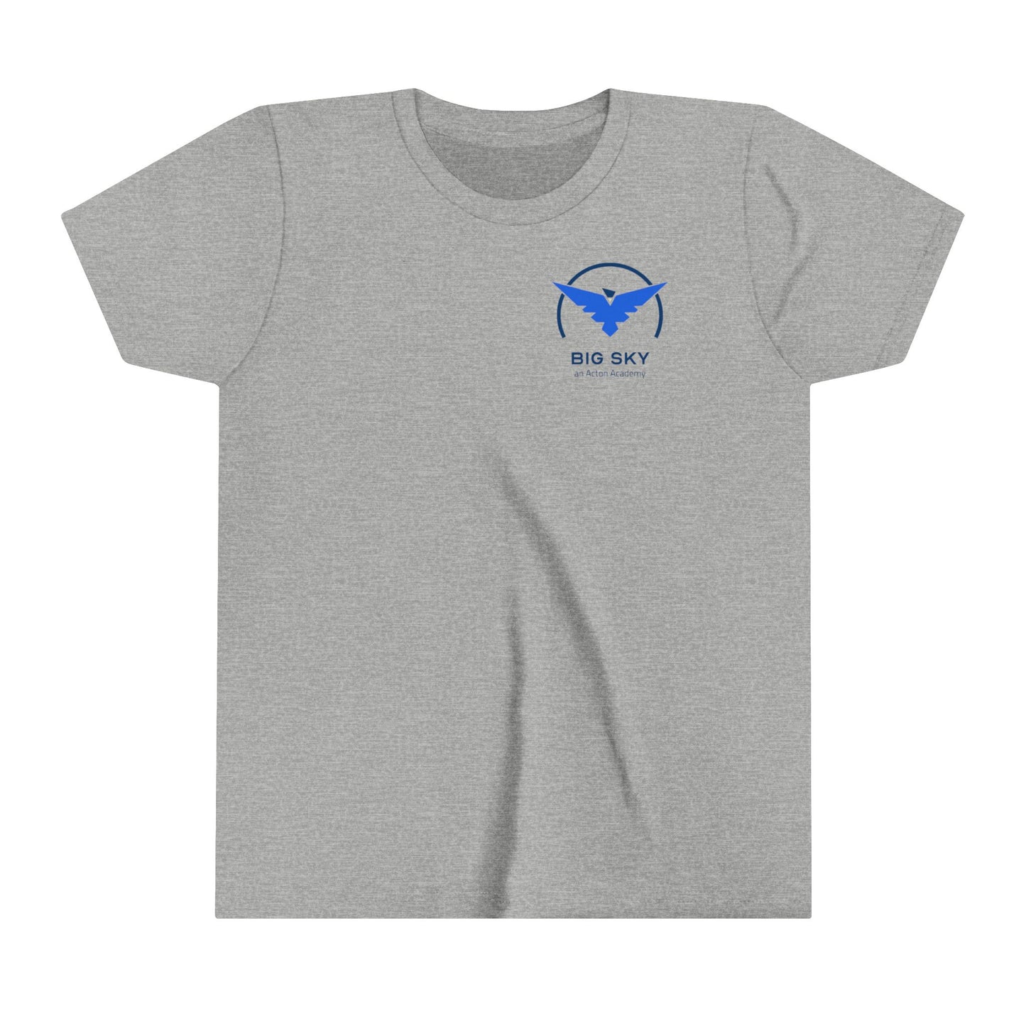 Big Sky small front with back logo Youth Short Sleeve Tee