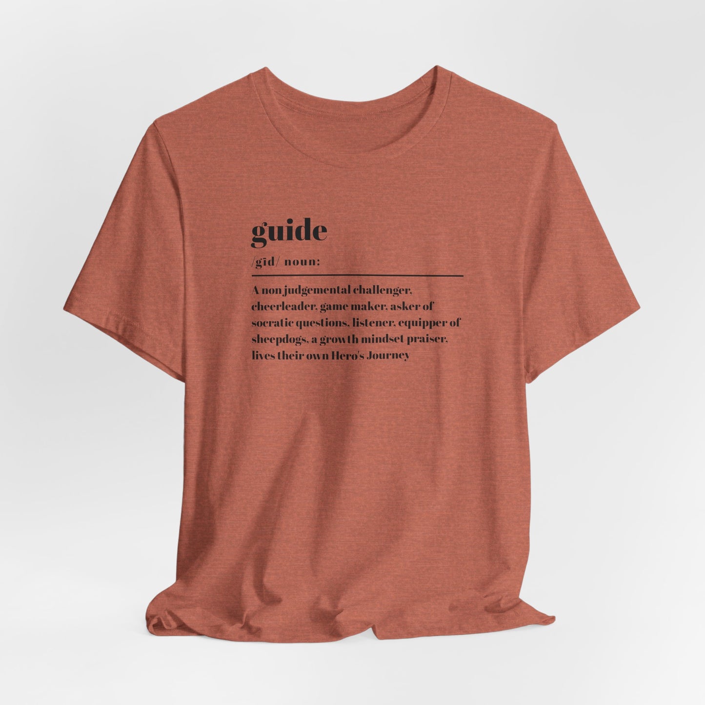 Guide definition w/back Unisex Jersey Short Sleeve Tee