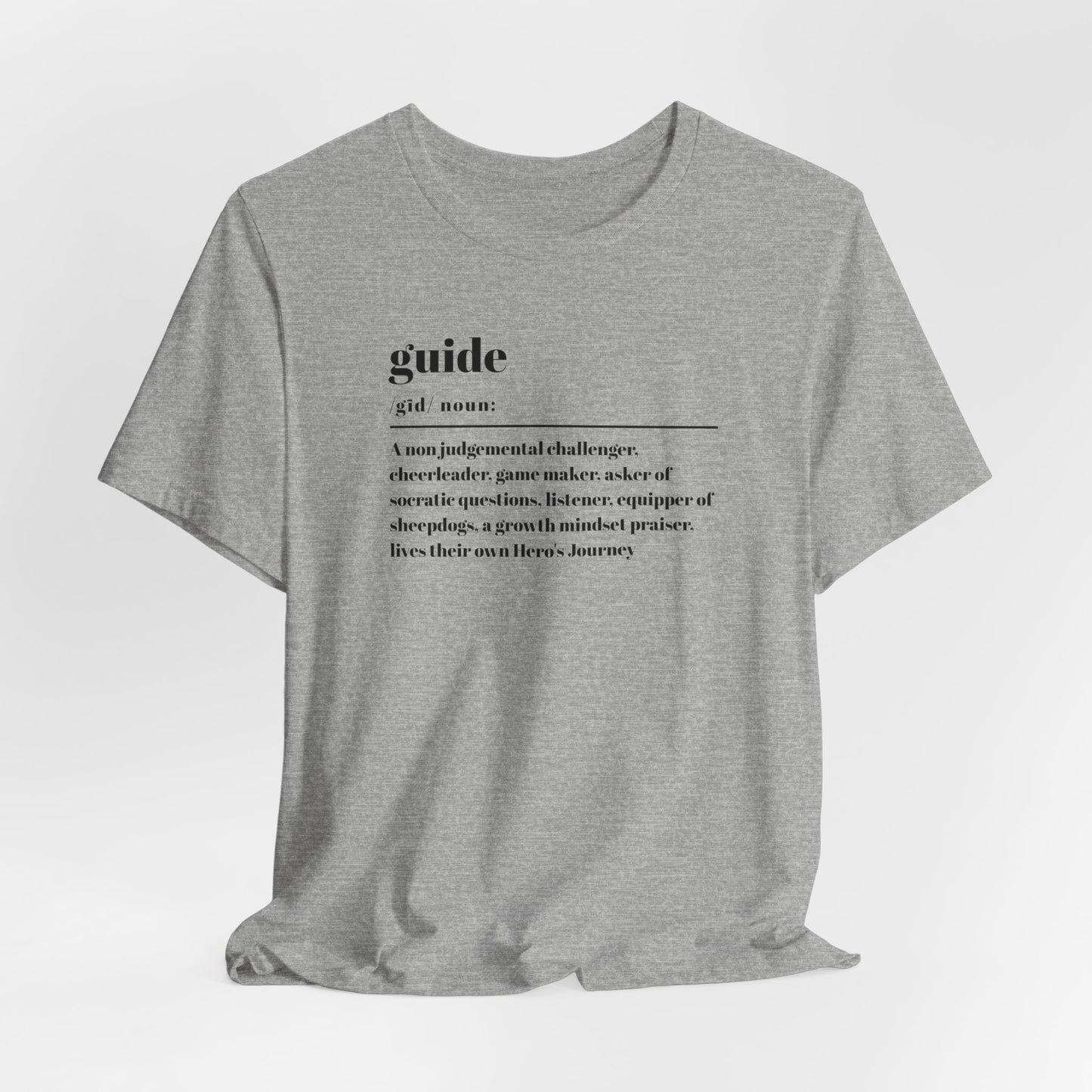 Guide definition w/back Unisex Jersey Short Sleeve Tee