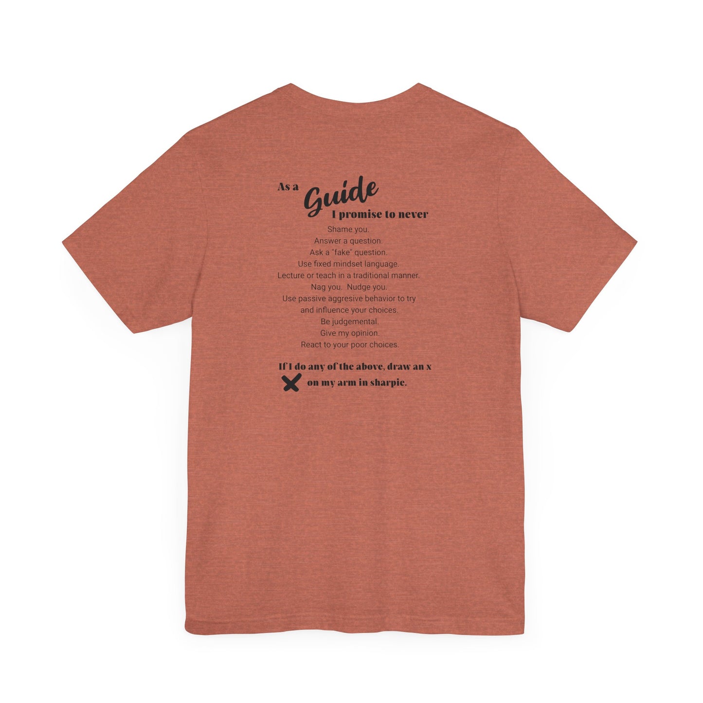 Guide definition w/back Unisex Jersey Short Sleeve Tee